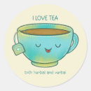 Search for tea lover stickers Pun