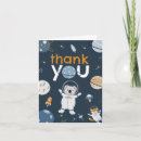 Search for outer space thank you cards Boy baby shower
