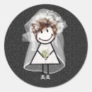 Search for stick figures wedding stickers Bride