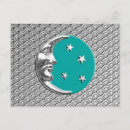 Recherche de visage lune cartes postales Lune et étoiles