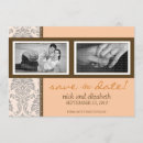 Search for orange damask invitations Peach