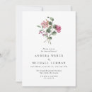 Search for hot pink flower wedding invitations Elegant