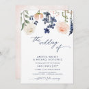 Search for peach and blue wedding invitations Greenery