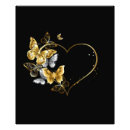 Recherche de coeur steampunk posters Papillon
