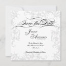 Search for black tie save the dates Black and white