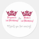 Search for pink princess crown stickers Party