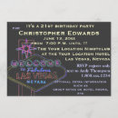 Search for male 21st birthday invitations Black