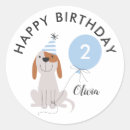 Search for small puppy stickers Blue