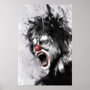 Recherche de peintures clown posters Rouge