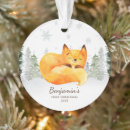 Search for baby fox ornaments Forest