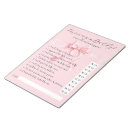 Recherche de baby shower fille blocsnotes Rose