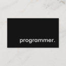 Search for hi tech business cards Programmer