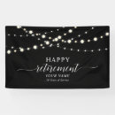 Search for retirement party banners Black