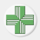 Recherche de symbole médical magnets Croiser