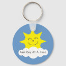 Search for one day at a time keychains Blue