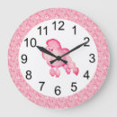 Recherche de chien de caniche horloges Girly