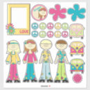 Search for for kids and teens stickers Retro