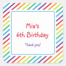 Search for rainbow stripes stickers Party