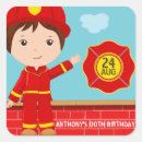 Recherche de par camion pompiers autocollants Fête d'anniversaire des pompiers