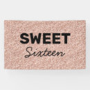 Search for 16th birthday banners Glitter