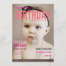 Search for magazine birthday invitations Pink