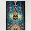 Search for mexican skull puzzles Colourful