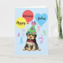Search for yorkie birthday cards Puppy