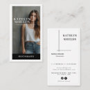 Recherche de photographe de mode cartes visite Minimal