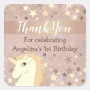 Search for unicorn 1st birthday stickers Sparkle