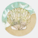 Search for scallop wedding stickers Seashell