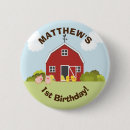 Search for barnyard animal buttons Red