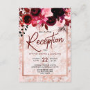 Recherche de burgundy floral wedding invitations Élégant
