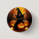 Search for kitten pumpkin buttons Halloween