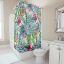 Search for banana leaf shower curtains Green