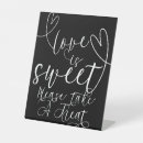 Search for love is sweet wedding signs Script