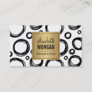 Recherche de cercles abstraits cartes visite Maquillage