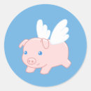 Search for when pigs fly stickers Piglet