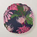 Recherche de feuille exotique coussins Bleu