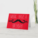 Recherche de mustache birthday cards Anniversaire