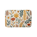 Search for boho bath mats Floral pattern