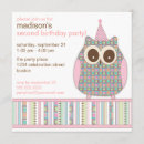Search for owl party invitations Pastel