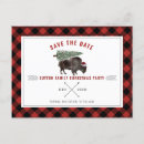 Search for christmas party save the date postcards Plaid