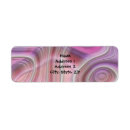 Search for abstract swirl return address labels Pink