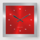 Recherche de squares horloges Rouge