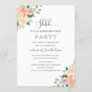 Recherche de floral surprise anniversaire invitations Élégant