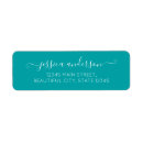 Search for aqua return address labels Modern