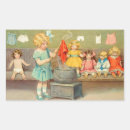 Search for vintage dolls stickers Little girl