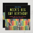Search for gay pride birthday invitations Queer