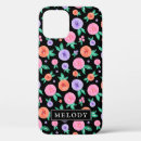 Search for purple rose iphone cases Black