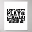 Search for funny volleyball posters Sport